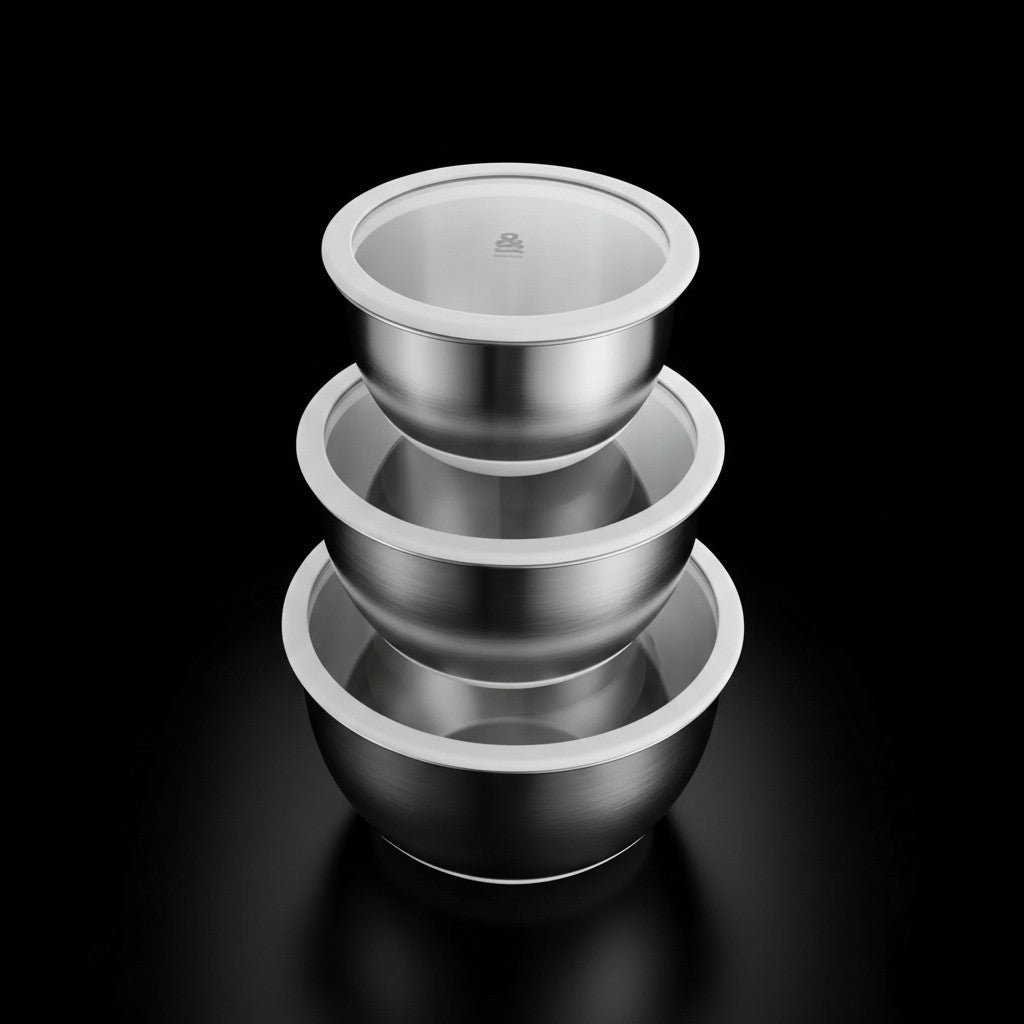 Stainless Steel Mixing Bowls (3pk) - SEED & SPROUT