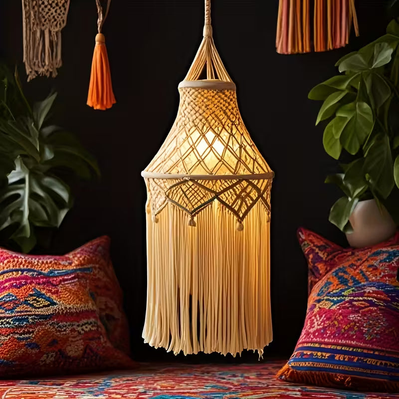 EcoPartyBox® | Hand-Woven Macramé Lamp